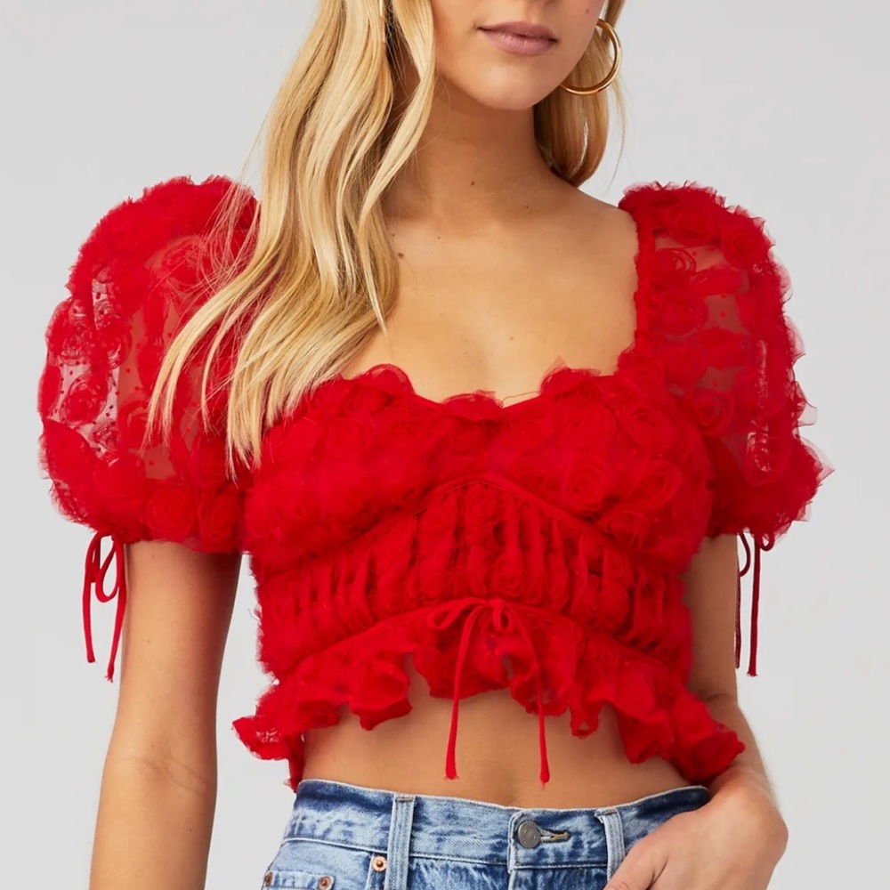 FOR LOVE AND LEMONS Hannah crop top